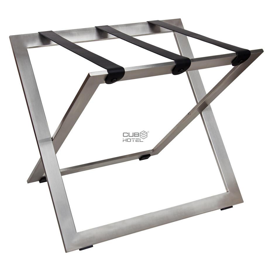 Soporte de Maletas Inox Cintas Piel
